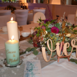 Tischschmuck für die Hochzeit